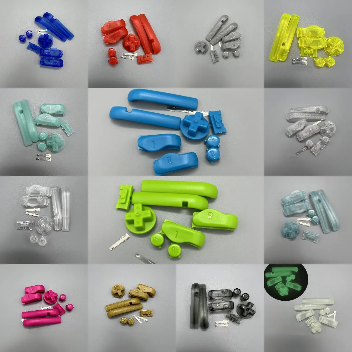 1Set Colore Pulsante Di Alta Qualità Chiave Di Direzione Chiave Di Funzionamento Chiave Ab Chiave A Croce D-Pad Per Gba