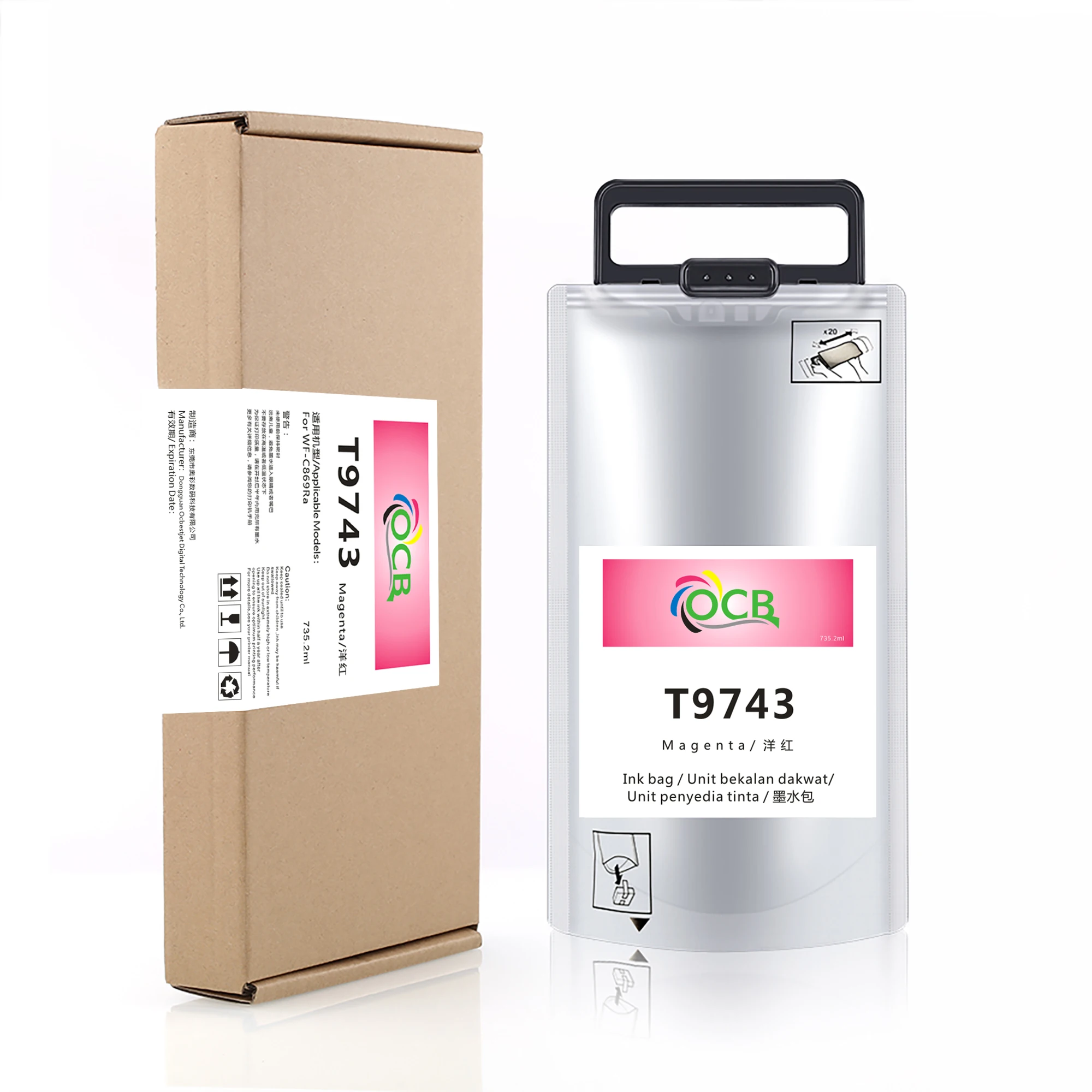 WF-C869R T9741 T9744 Ink Cartridge With Pigment Ink for Epson WorkForce Pro WF-C869R WF-C869RDTWFC WF-C869RD3TWFC Printer 1PC