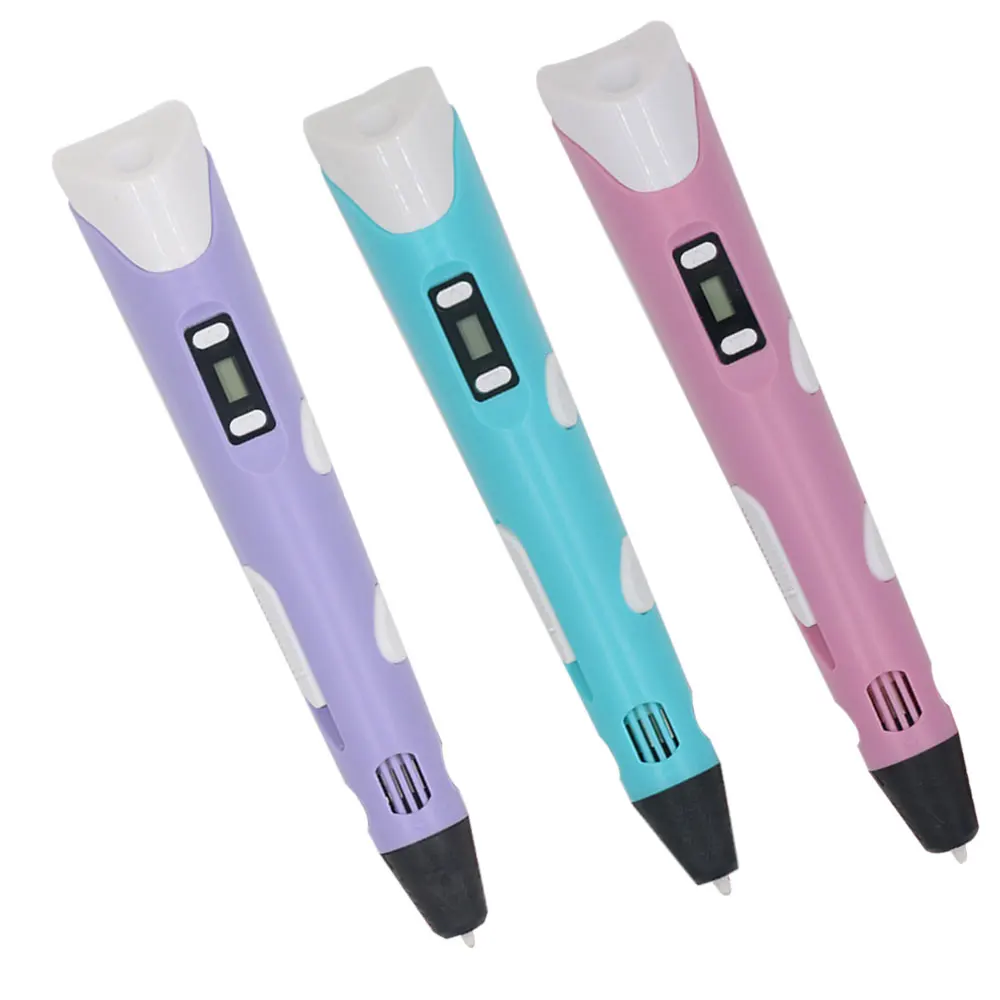 Children's 3D Printing Pen Set LCD Display Power Adapter Travel Box PLA Filament DIY Gift
