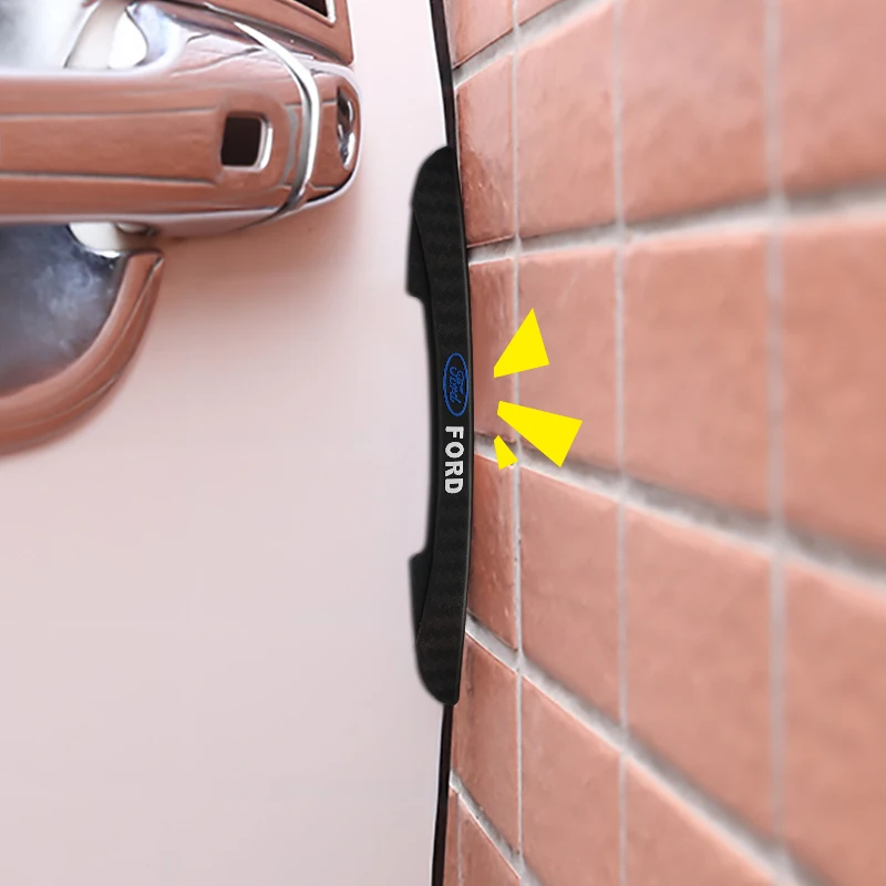 4pcs Car Door Edge Protector Stickers Anti-Collision Guard Strip Set