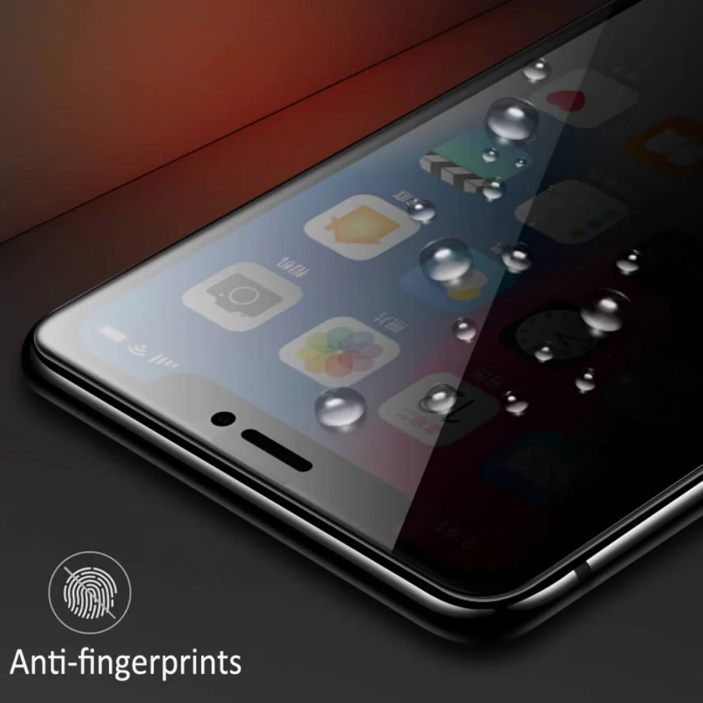 Premium Anti-Spy Full Coverage Screen Protector with Privacy Film