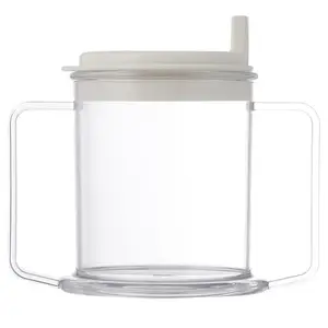 Adult Sippy Cup 2 Handle Plastic Mug 10 oz No Spill Cups for Elderly Spill  Resistant Lightweight Dri…See more Adult Sippy Cup 2 Handle Plastic Mug 10