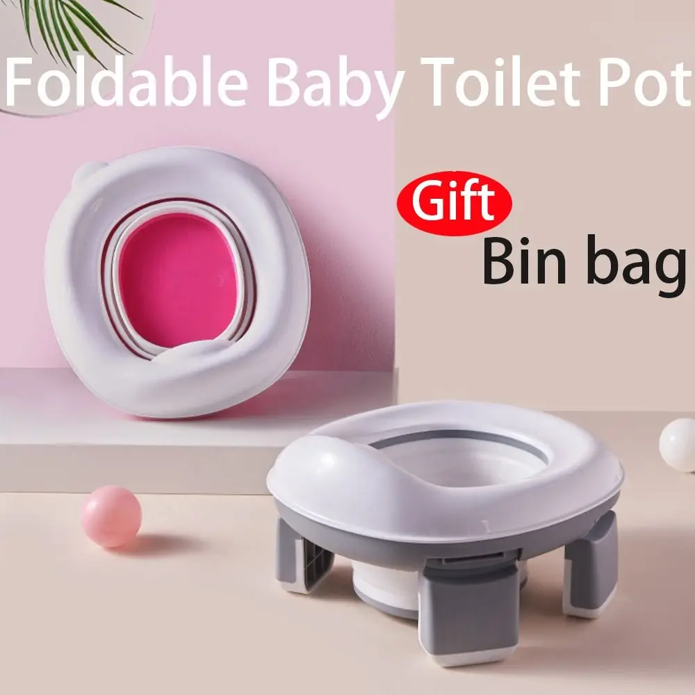 

Foldable Baby Toilet Pot New 3 in1 Multifunction Travel Toilet Seat Portable Children's Potty Training Seat Children