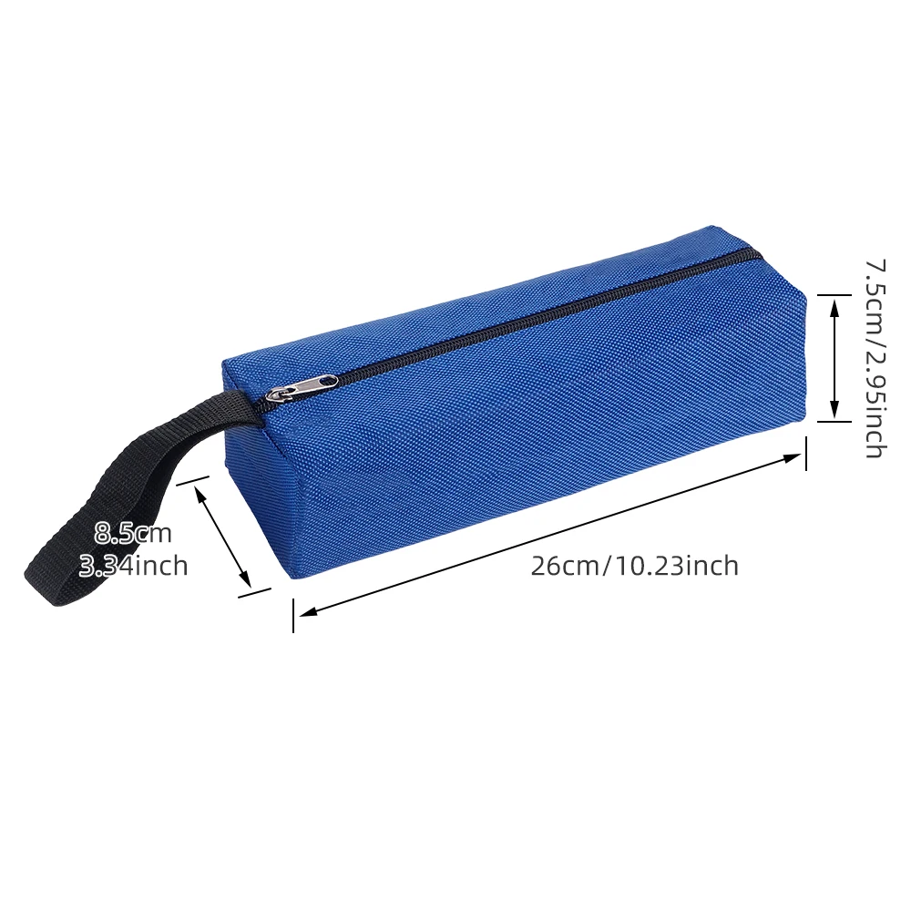 1Pcs 지퍼가 달린 도구 가방 접이식 방수 옥스포드 천 토트 백 도구 보관 가방 도구 주최자 다목적 보관