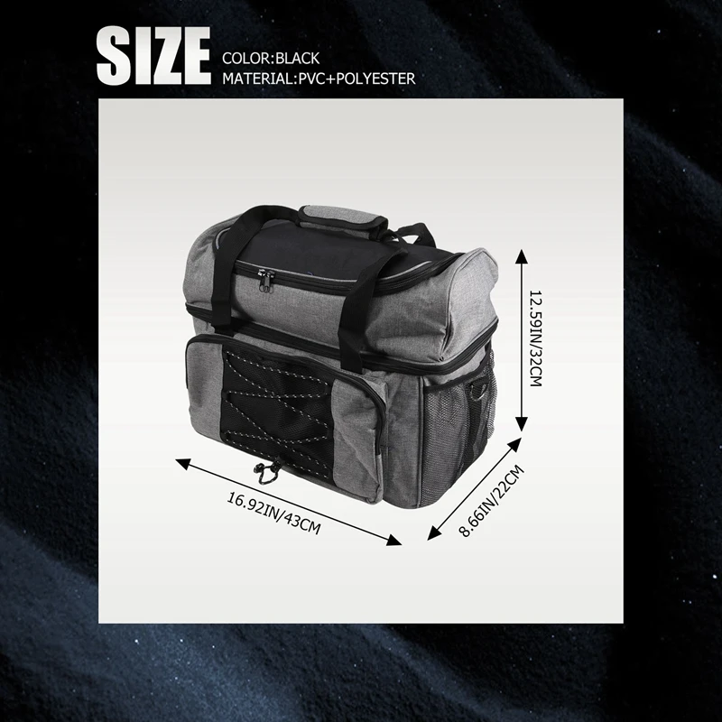 

Bowling Portable Travel Bag And Padded Divider For Double Ball And One Pair Of Bowling Shoes