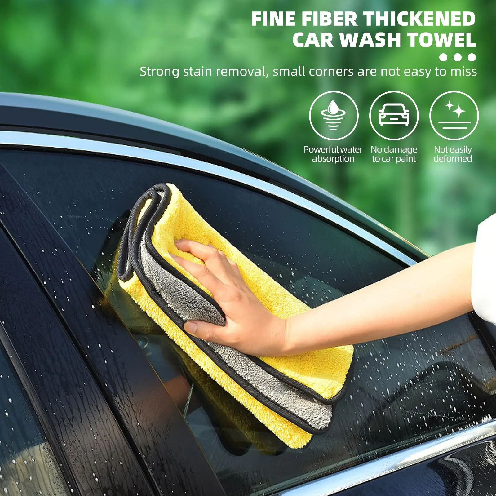Microfiber Towels Ultra Fine Fiber for Automobiles Super Thick Car Drying Absorbent Car Washing Multifunctional Cloths