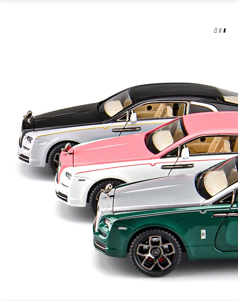 1:24 Rolls Royce Wraith Mansory Alloy Model Car Diecasts Light Toy