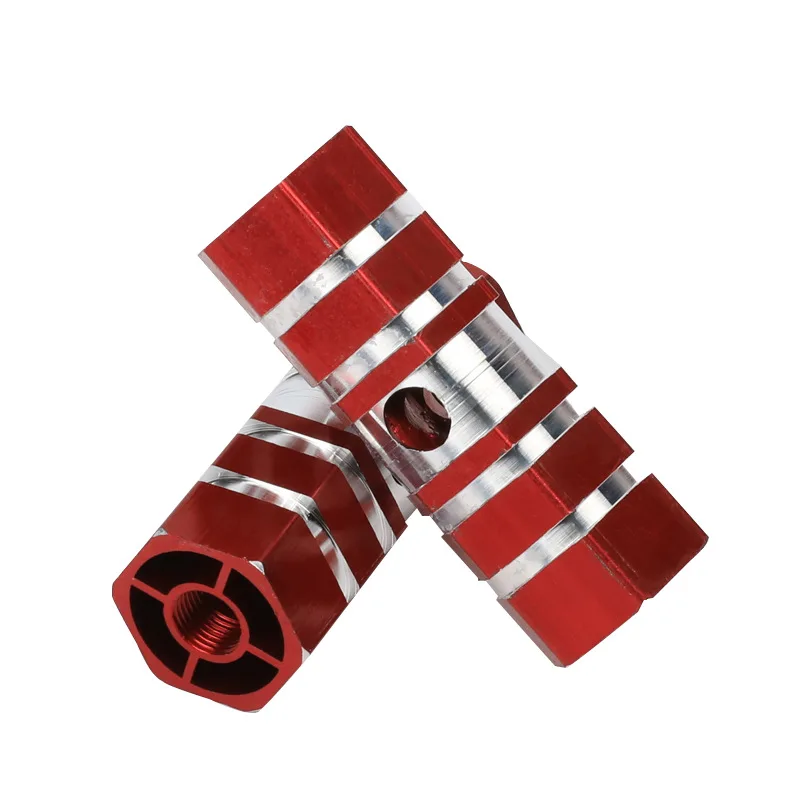 1 Pair Bike Pedals Axle Foot Rest Pegs Antislip Aluminum Alloy Bmx