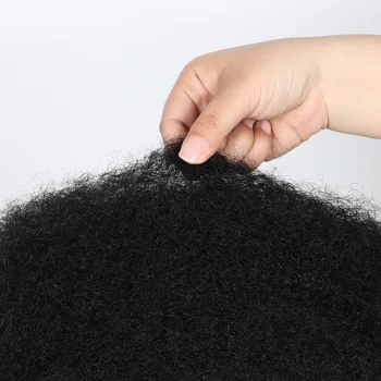 Natural Black Afro Kinky Curly Wave 100% Human Hair Bulk For Braiding Twists Hair For Micro Twist Afro Kinky Hair Extension 1
