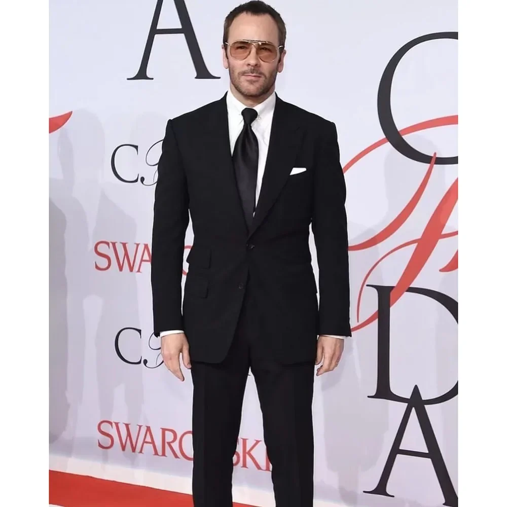 

Мужской повседневный деловой костюм, черный облегающий костюм из двух предметов, пиджак и брюки с заостренным воротником, 2023