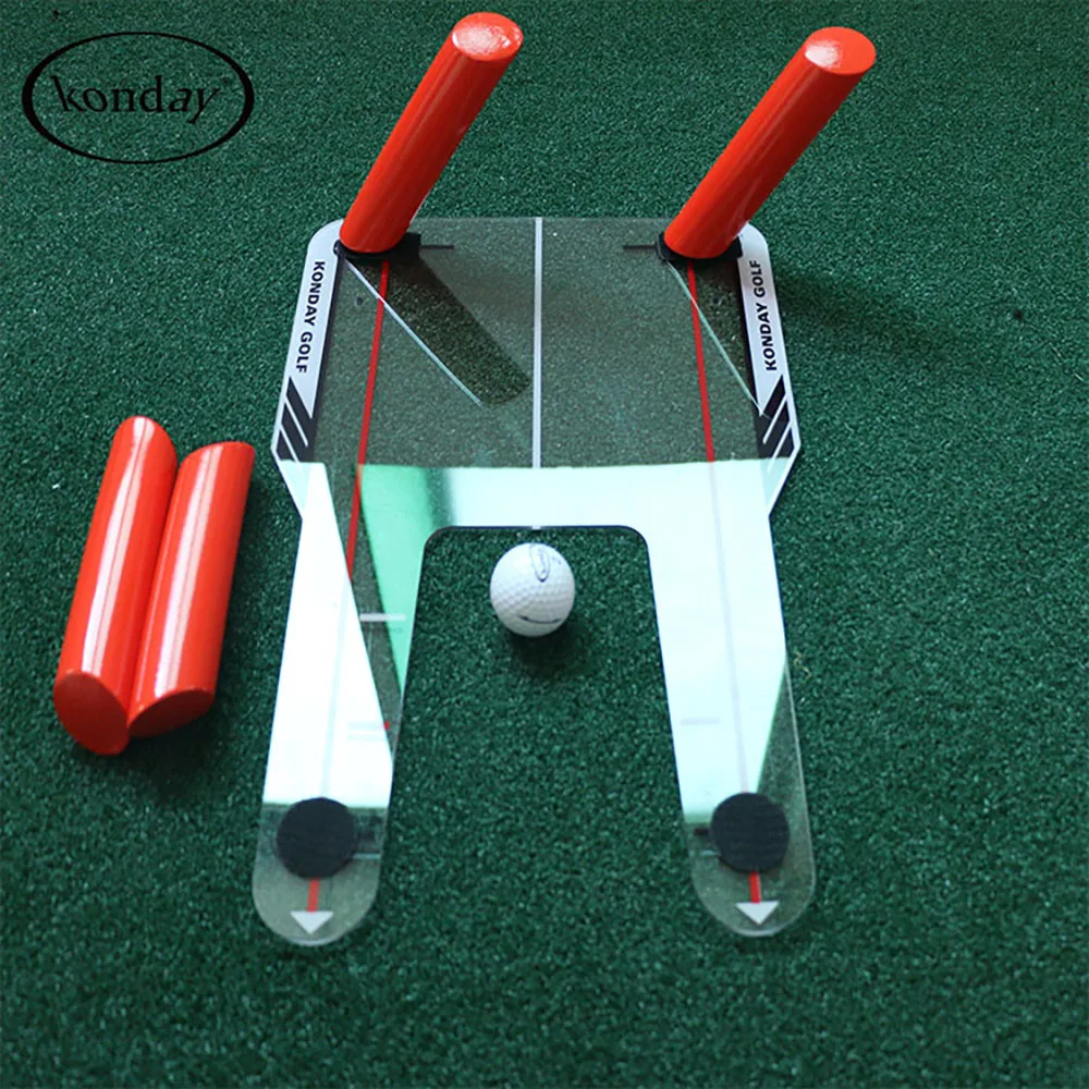 Golf Swing Trainer Swing Straight Draw Fade Practice Mirror Golf Aiming Hitting Trainer Golf Accessories Supplies Drop Ship