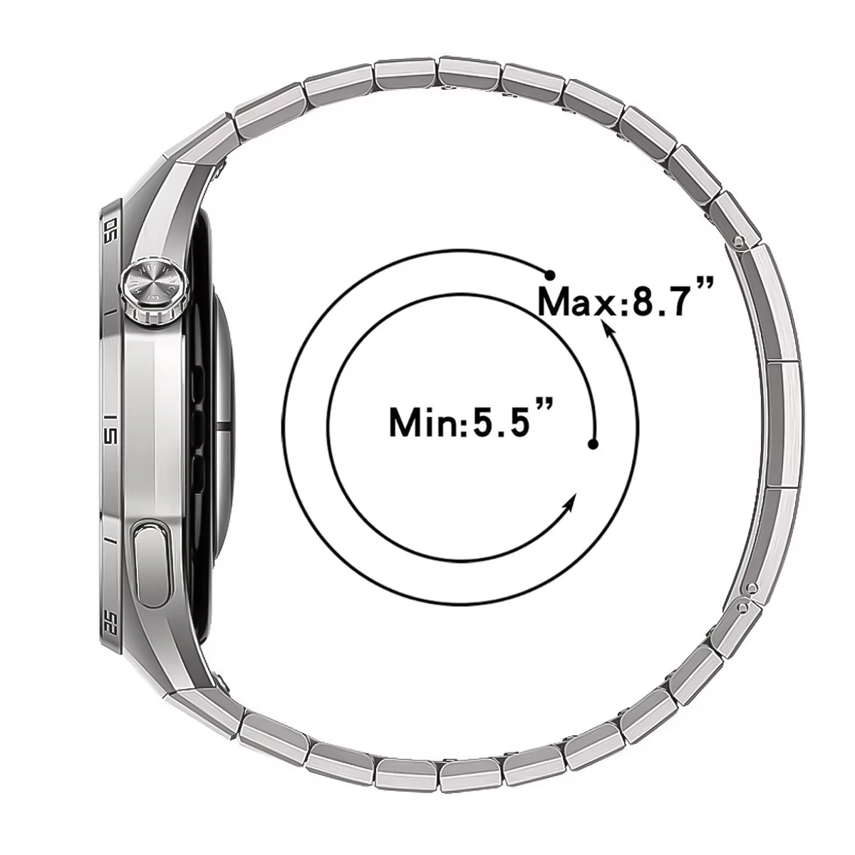 Luxury Titanium Metal Bracelet for Men - Quick Release No-Gap Design