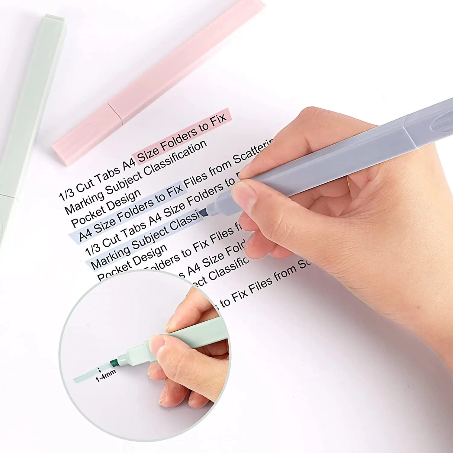 Highlighter Pen Morandi Color Set 6/12pcs For Taking Notes