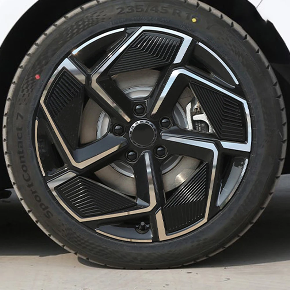BYD 도장 EV 2023 자동차 휠 허브 스티커, PVC 커버, 외부 장식 액세서리, 긁힘 방지, DIY 부품, 먼지 방지, 4 개