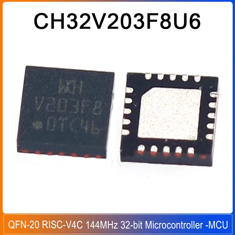 1-50PCSCH32V203F8U6QFN-20CH32V203F8U6CH32Industrial32-bitRISC-VMCULowPowerMicrocontroller-AliExpress