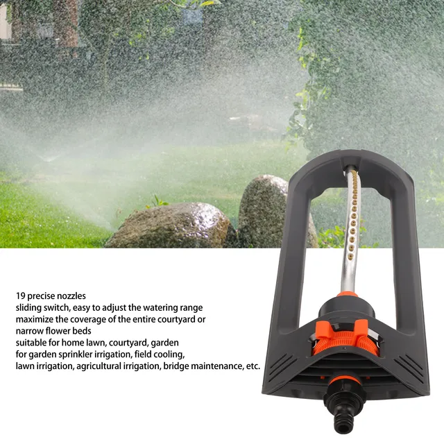 Automatic Oscillating Lawn Sprinkler 19 Hole 4 Modes Watering Device for Home Garden Agricultural Irrigation 2