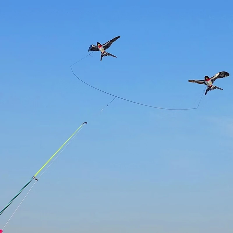 Free shipping Pole Swallow kite fishing rod line outdoor toys for kids kite  animal kites bird eagle kite factory weifang new - AliExpress