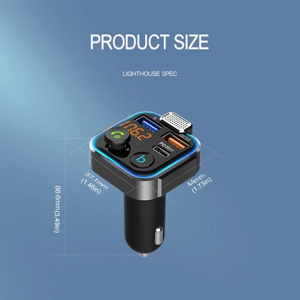 FM ۽ű  MP3 ÷̾,  ȣȯ 5.0,  USB FM , QC3.0  ޴ , ũ , PD 20W