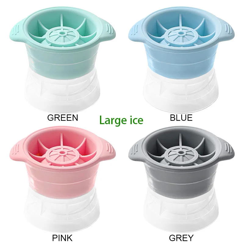 1PC Whiskey Round Ice Cube Maker Silicone Spherical Ice Cube Mould Ice  Maker Machine Quick Freezer Ice Mold Tray Kitchen Gadgets