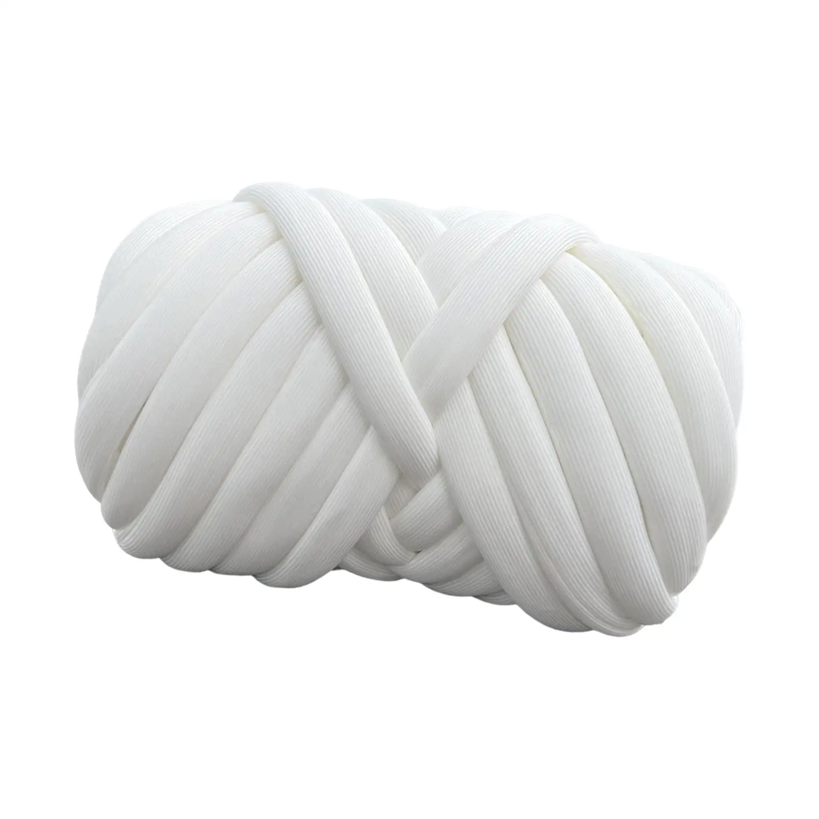 250G Chunky Yarn Crocheting Length 65.6ft Soft DIY Bulky Yarn Jumbo Tubular Yarn for Pet Bed Baskets Hats Throw Craft Weave 2