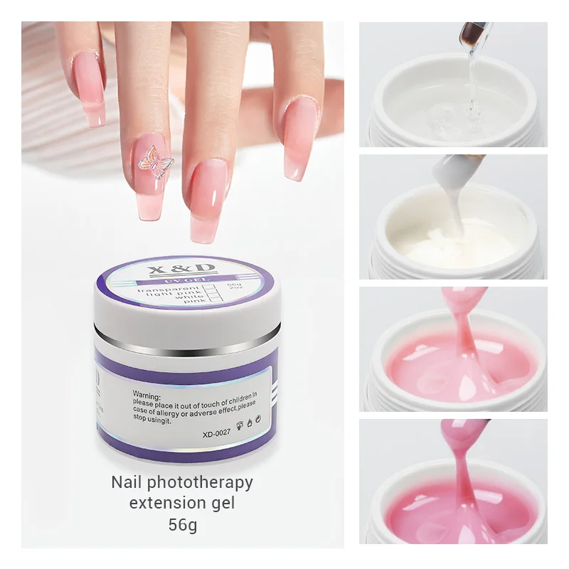 

56g Quick Extension Glue Nail Model Phototherapy Manicura Semipermanente Professional UV Glue Varnish LED Nail Builder Design