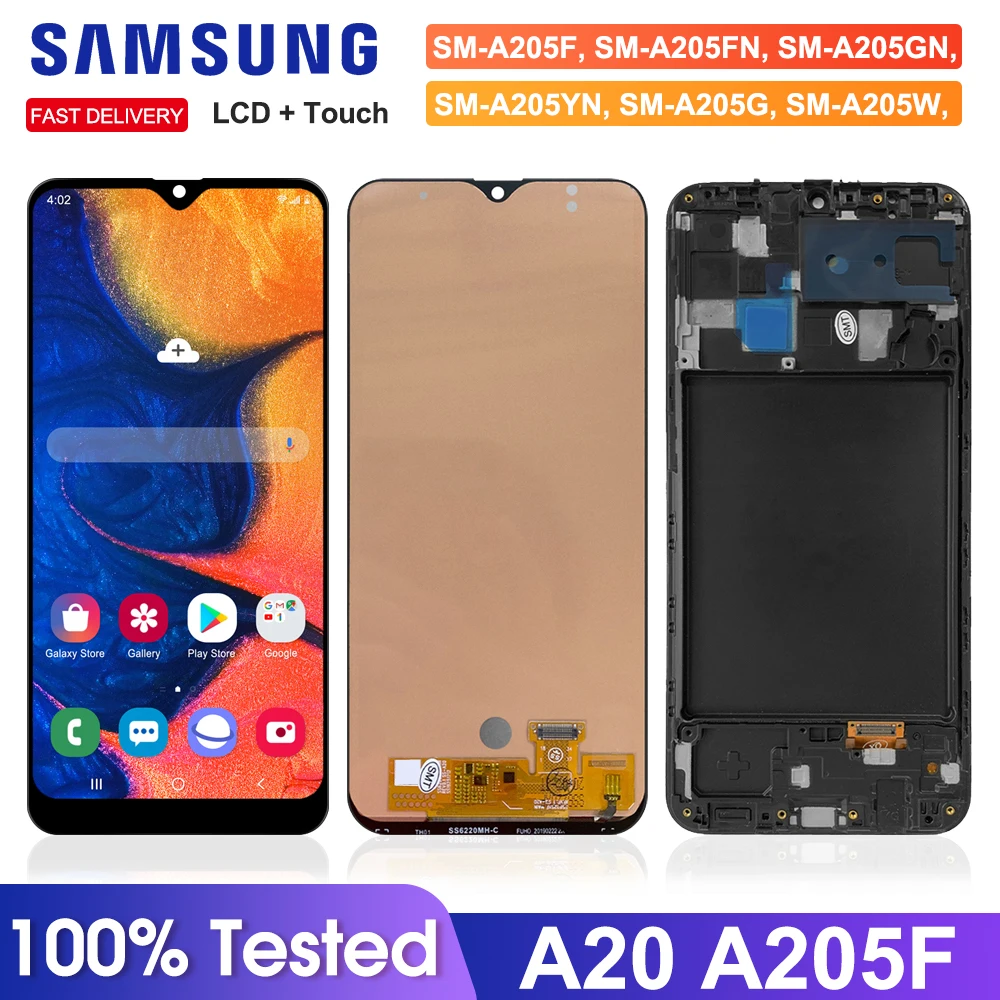 For Samsung Galaxy A20 A205 Sm-a205f 