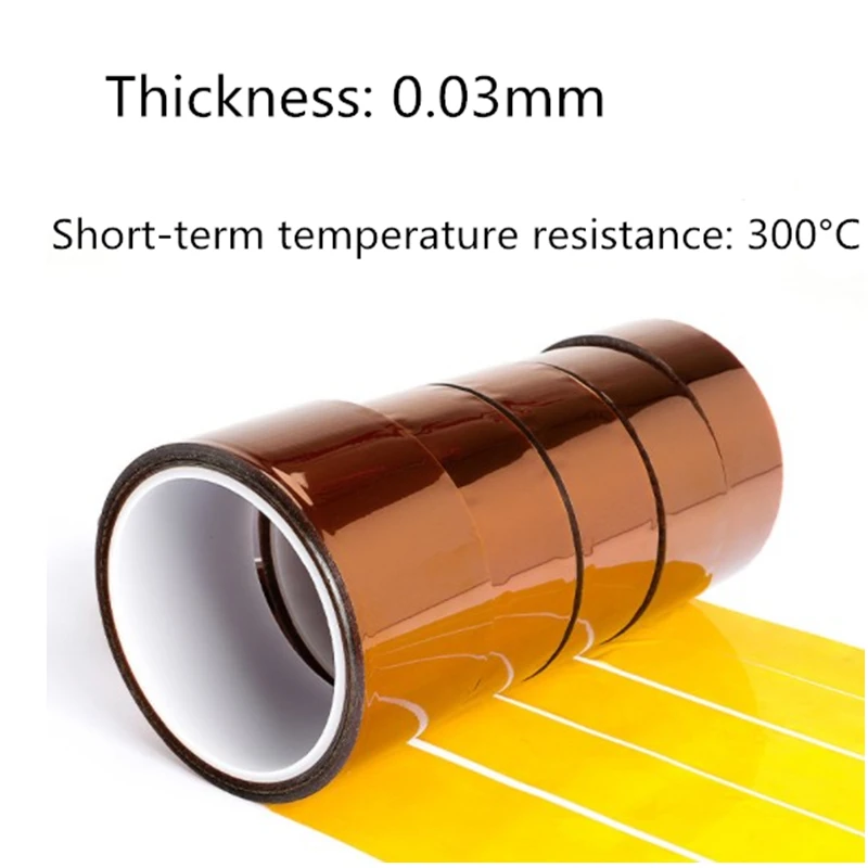

0.03mm Thickness Kapton Tape High Temperature Adhesive Tape Heat Resistant Polyimide Tape For Board Protection