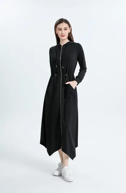 AS 여성 캐주얼 후디, 맨투맨 골드 지퍼 원피스 커버, 할인된 가격, 무료 배송, 평점 4.8/5, 합성 섬유 소재