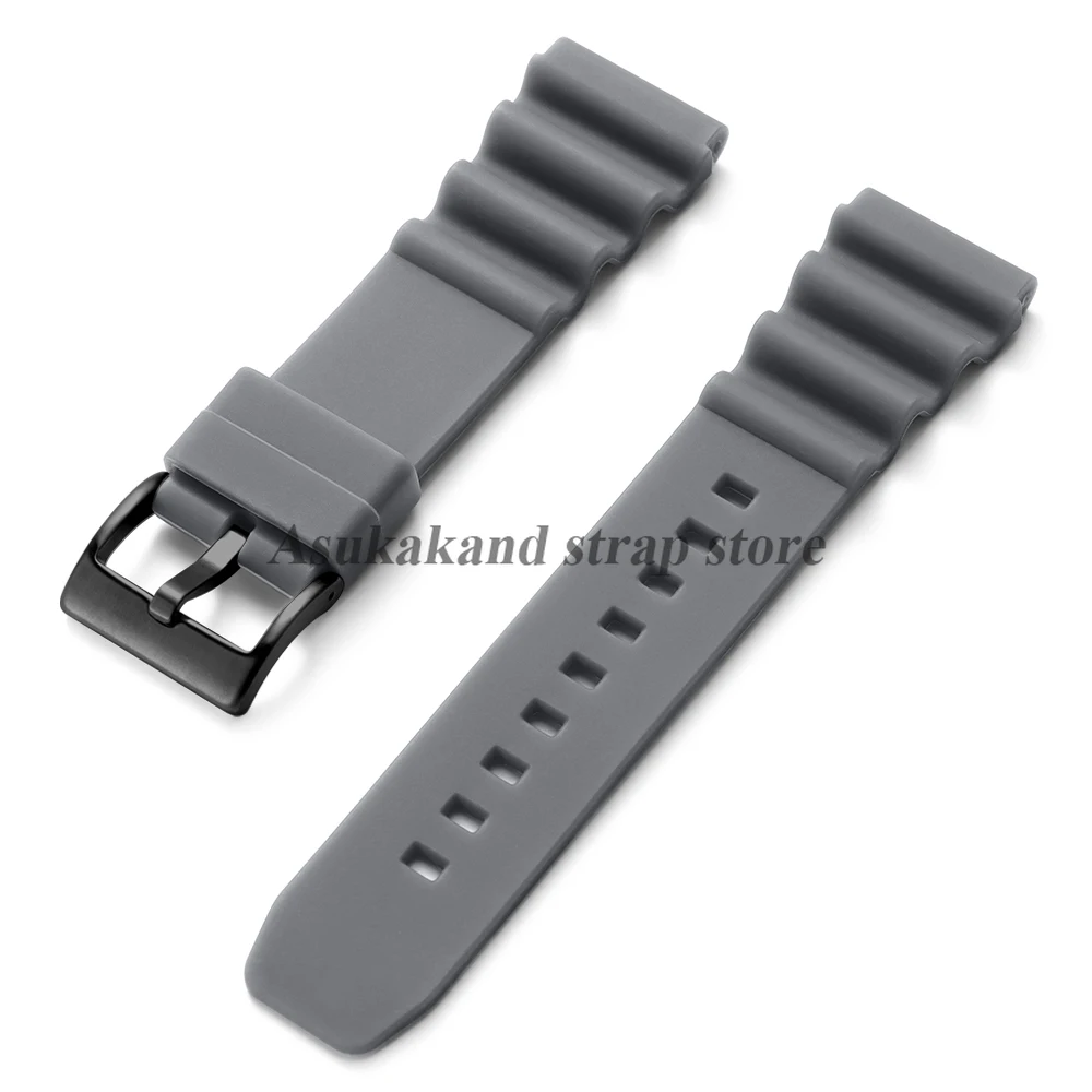 Men's Sport Waterproof Diving Silicone Watch Strap - 20mm/22mm