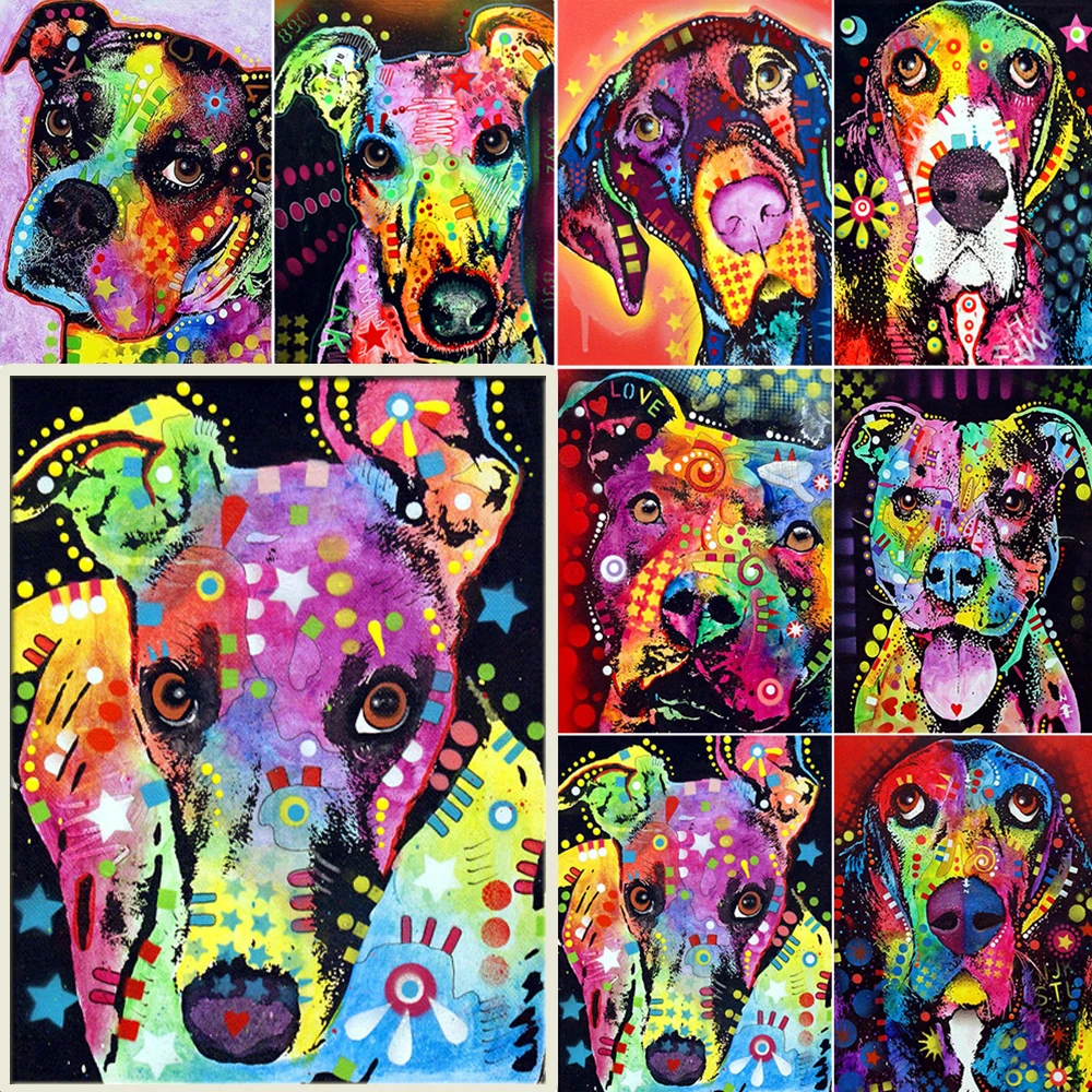 DIY Diamond Painting Kit Dog Dalmatian Full Square Drill Diamond Embroidery Kit  Diamond Mosaic Rhinestones Painting Kit for Adults and Kids 