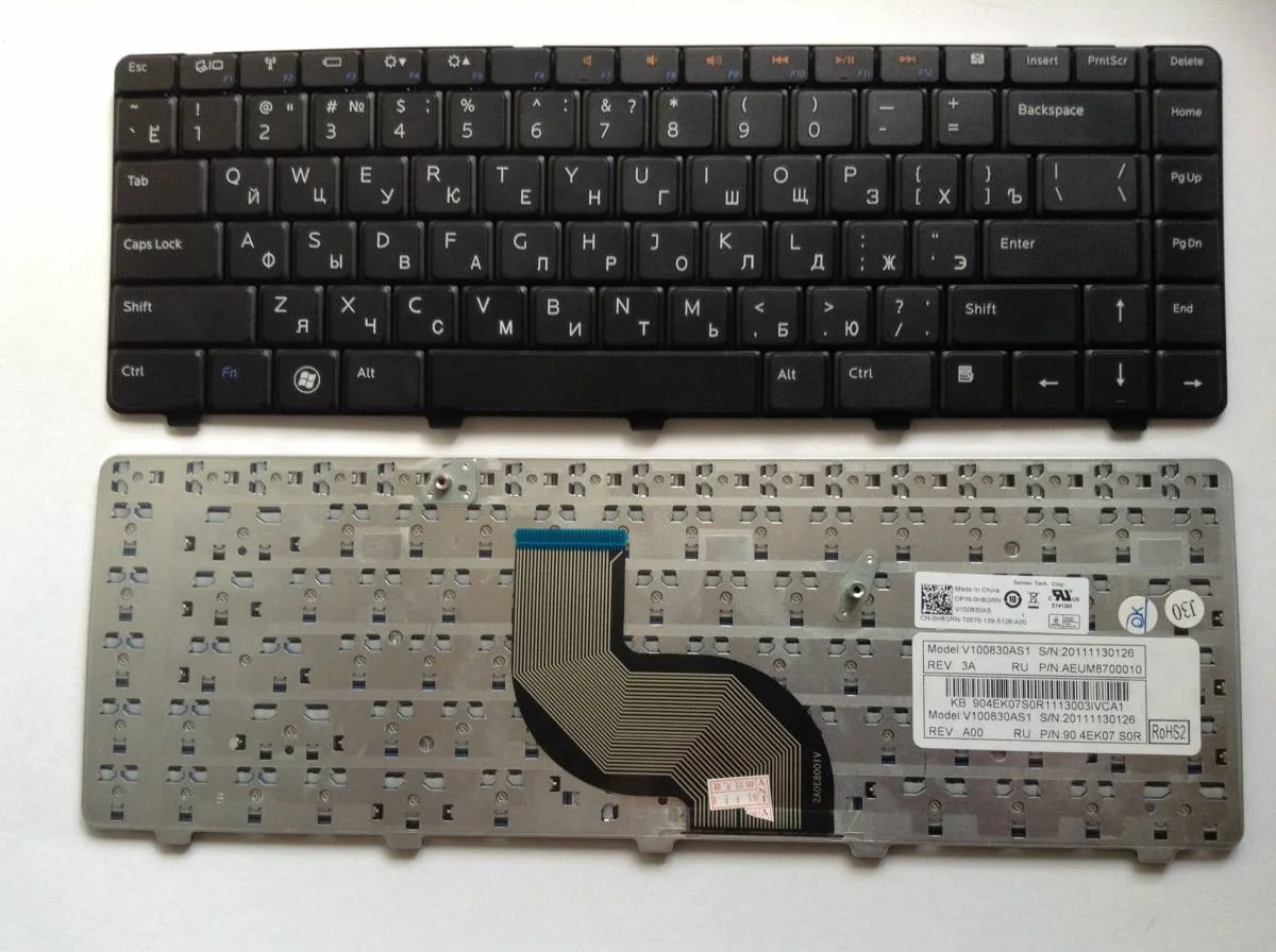 Клавиатура для ноутбука Dell Inspiron 14V 14R N4010 N4030 N5030 M5030 NSK-DJD0R | Компьютеры и офис