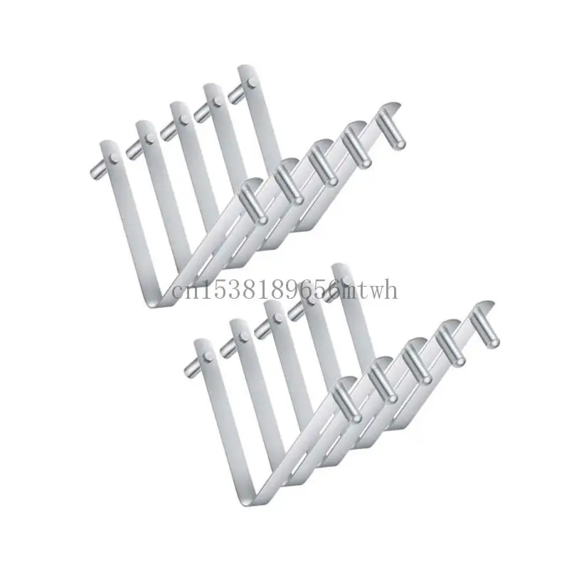 5/10pcs v elescopic pool net metal part b03d 용 이중 잠금 클램프 모양