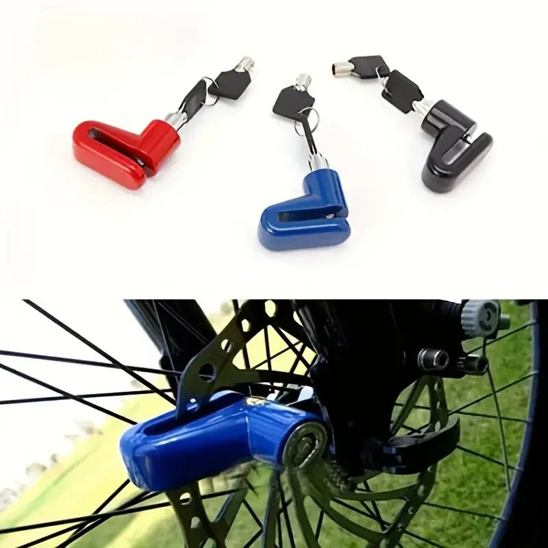 Motorcycle Lock Bicycle Lock INS Hot for E-bike Steel Wire Bicycle Mountain Bike Motorcycle Tools Anti-Theft Security Durable Keyed Lock with 2 Keys