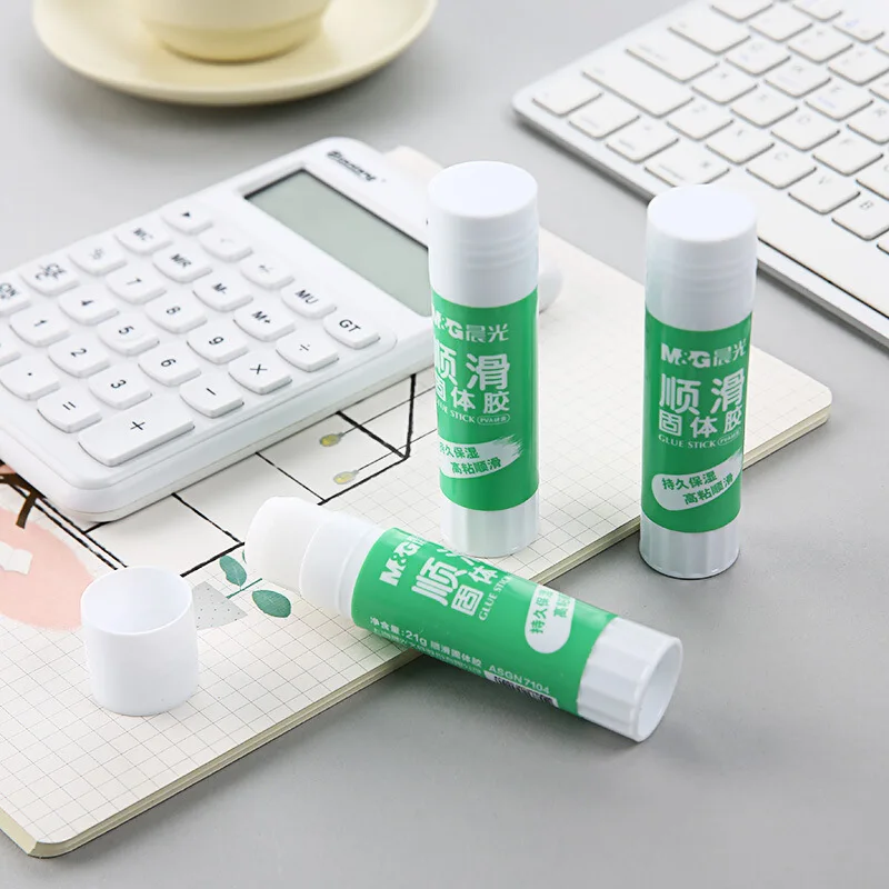2 개 M & G 7105 고체 접착제 36G 수제 접착제 무거운 바디 접착제 스틱, 학생 사무용품 도매 PVA M & G 36g 80*19mm