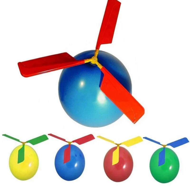 1-5Pcs Helicopter Balloon Outdoor Playing Flying Ballon Toy Birthday Party Decorations Kids Gift Children's Day Funny Balloon 2