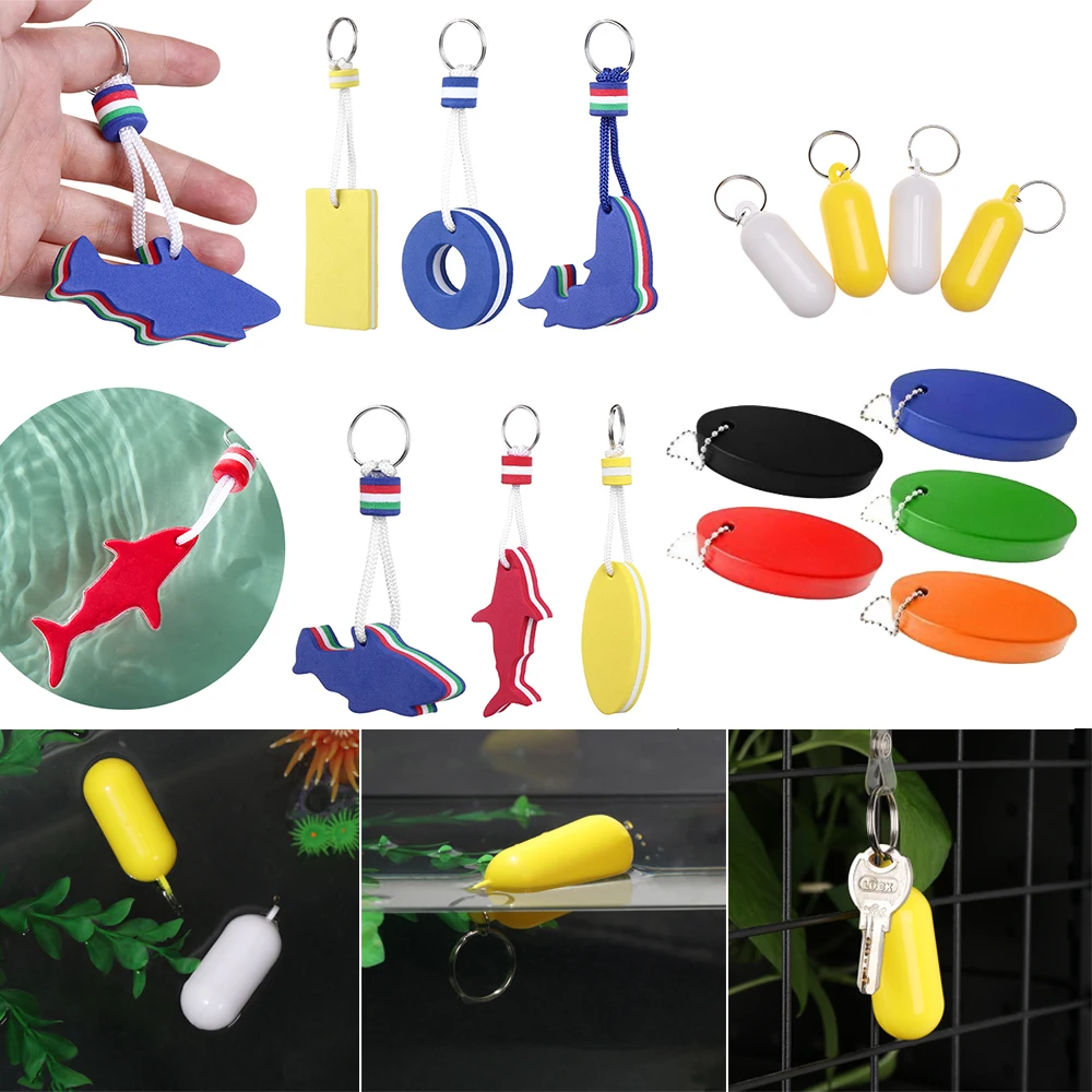 1\2PCS Float Canal Keychain Kayak Floating Keyring Fender Buoyant Holder Key Buckle Marine Sailing Boat Rowing Boats Tool