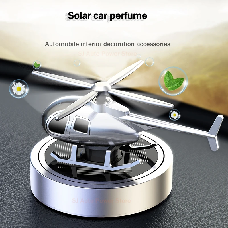 Solar Car Air Freshener Helicopter Fragrance Auto Flavoring Supplies