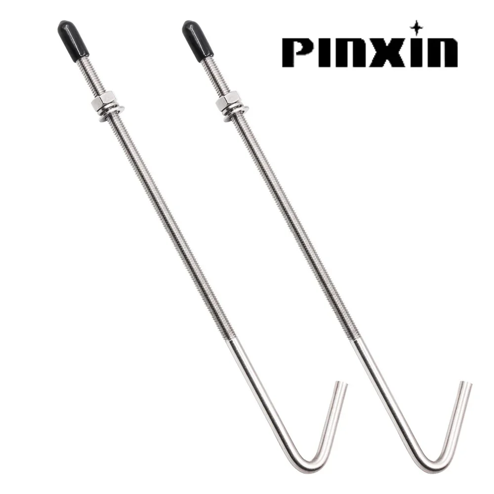 PIXIN Battery Hold Down Bolts Protective Caps Hex Nuts Stainless Steel Battery Hold Down Kit Easy to Install