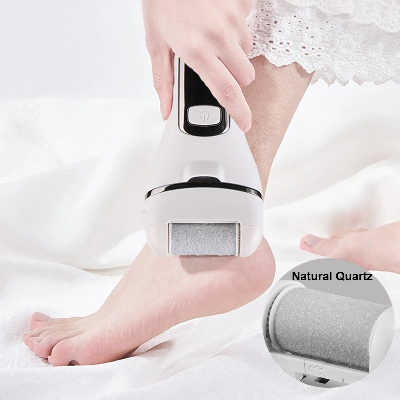 Electric Foot Callus Remover Replacement Head, Foot Grinder Replace Rollers 3pcs Quartz Scrubber Fine/Medium/Coarse For Pedicure