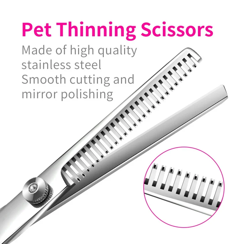 Dog Grooming Scissors Kit Hairdressing Scissors Pet Grooming Set Stainless Steel For Cats And Dogs