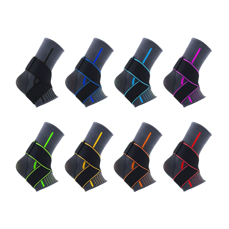 Sports Adjustable Ankle Support Ankle Bandage Ankle Compression Sleeve for Basketball Volleyball Running Fitness Ank
