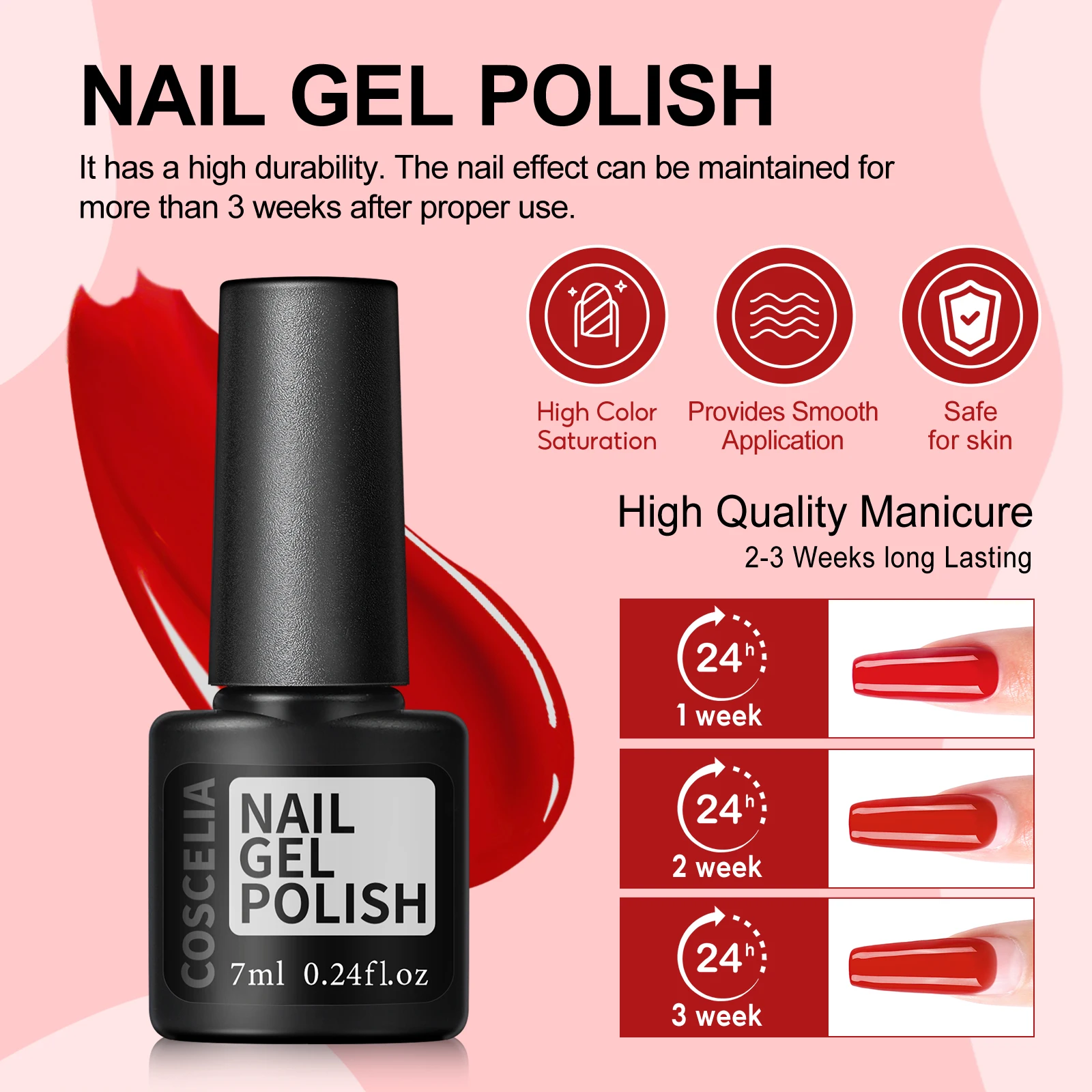 COSCELIA 80 Colors Nail Gel Polish Hybrid Varnish Manicure Art Semi Permanent Soak Off UV LED DIY Gel Nail Polish Nails Supplies 6