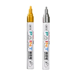 Vibrant Waterproof Quick - Dry Car Scratch Repair Paint Pen (Gold and Silver)