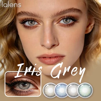 Lalens Lenti a Contatto Colorate Verde Iris 14.20mm con Pupilla Piccola, Accessorio Naturale per la Bellezza degli Occhi, Perfette per l'Uso Quotidiano