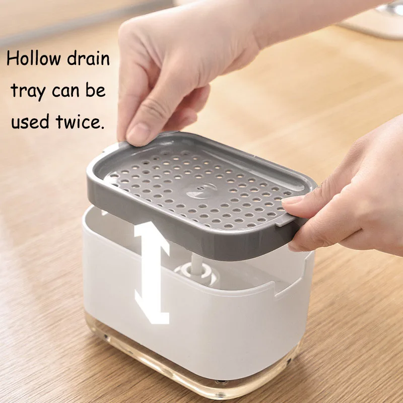 Liquid Soap Dispensers Kitchen Detergent Large Capacity Soap Dishes Dispenser Kitchens Accessories Sink Dish Foam Fixture Home soap dispenser