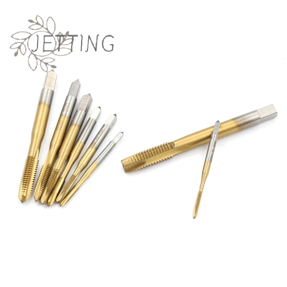 (SMTGDP11)1PC M2/M2.5/M3/M3.5/M4/M5 스파이럴 포인트 HSS 티타늄 머신 우핸드 탭 드릴 나사 플러그 핸들 탭