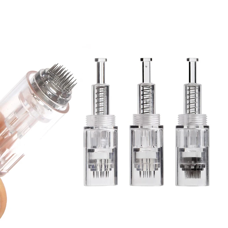 Derma Pen Microneedling, Adhérence Grossière, Remplacement pour les Soins de la Peau Professionnels, Kit d\'Outils, 100Pcs, 12, 36, 3D, 5D