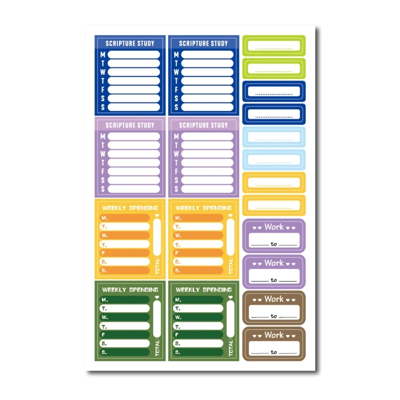 Functional Decorative Productivity Stickers Enhance Simplify Your