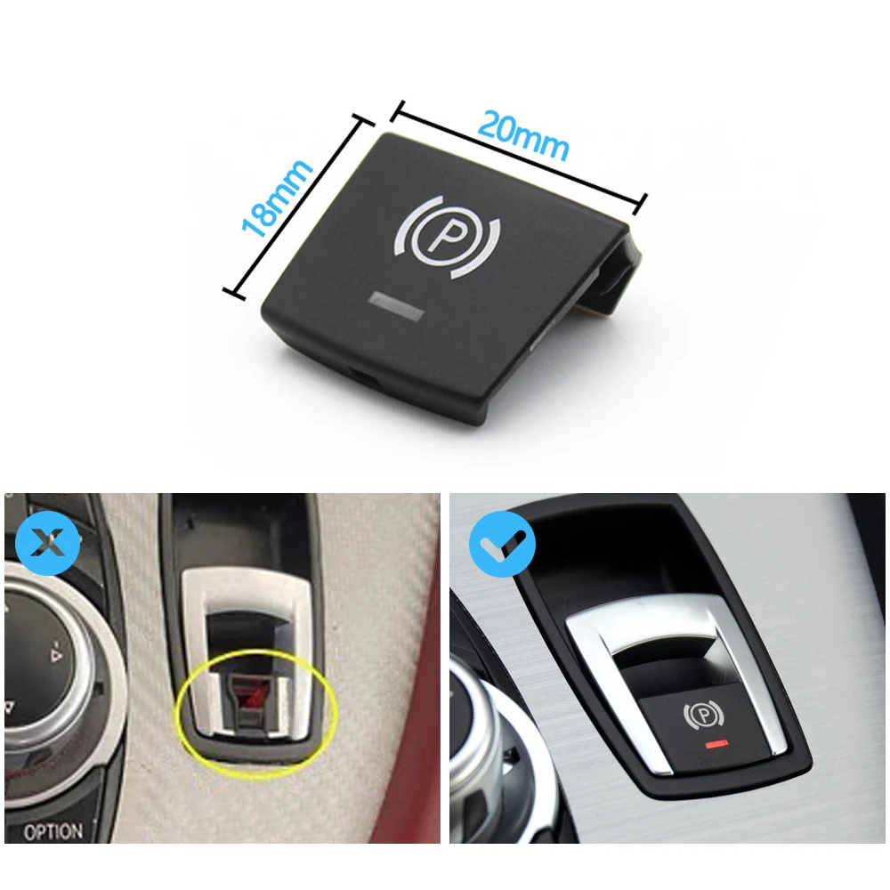 Car Parking Hand Brake Switch Button Cover Handbrake Knob Cap For BMW Z4 E89 2009-2015 61319184269 handbrake switch cover