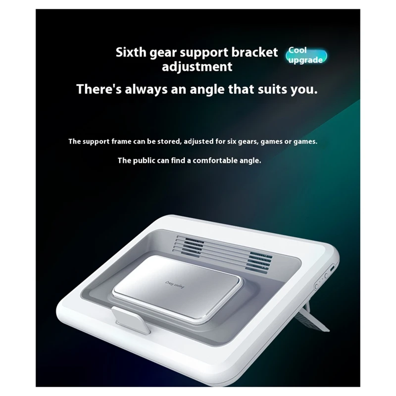 NEW Gaming Laptop Cooler With 2 Cooling Silent Fans Rapid Cooling Of Semiconductors Adjustable Notebook Cooler Stand